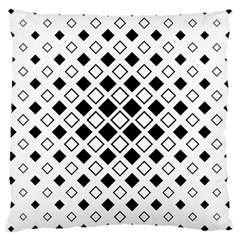 Square Diagonal Pattern Monochrome Large Cushion Case (one Side) by Pakrebo