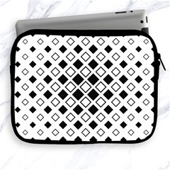 Square Diagonal Pattern Monochrome Apple Ipad 2/3/4 Zipper Cases by Pakrebo