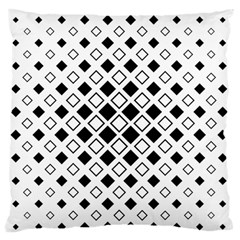 Square Diagonal Pattern Monochrome Standard Flano Cushion Case (two Sides) by Pakrebo