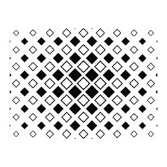 Square Diagonal Pattern Monochrome Double Sided Flano Blanket (mini)  by Pakrebo