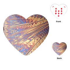 Flourish Artwork Fractal Expanding Playing Cards (heart) by Pakrebo