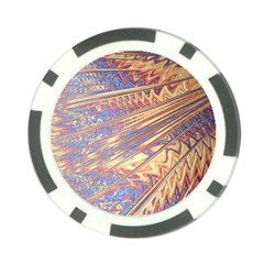 Flourish Artwork Fractal Expanding Poker Chip Card Guard by Pakrebo