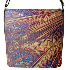 Flourish Artwork Fractal Expanding Flap Closure Messenger Bag (s) by Pakrebo