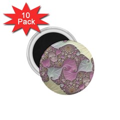 Pastels Cream Abstract Fractal 1 75  Magnets (10 Pack)  by Pakrebo