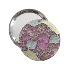 Pastels Cream Abstract Fractal 2 25  Handbag Mirrors by Pakrebo