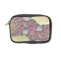 Pastels Cream Abstract Fractal Coin Purse by Pakrebo