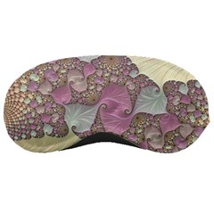 Pastels Cream Abstract Fractal Sleeping Masks by Pakrebo