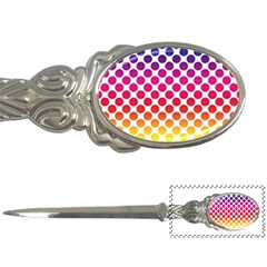 Polka Dots Spectrum Colours Dots Letter Opener by Pakrebo