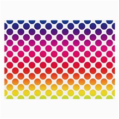 Polka Dots Spectrum Colours Dots Large Glasses Cloth (2-side) by Pakrebo