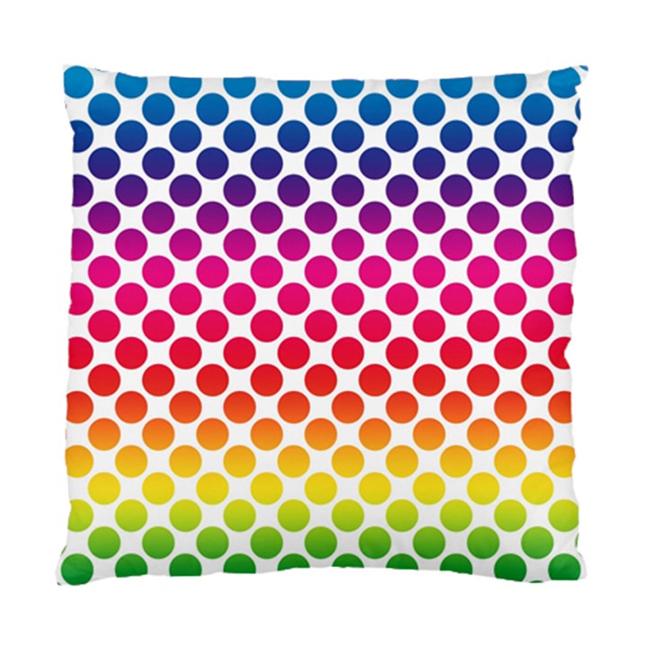 Polka Dots Spectrum Colours Dots Standard Cushion Case (Two Sides)