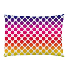 Polka Dots Spectrum Colours Dots Pillow Case by Pakrebo