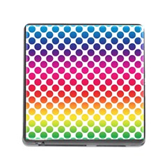 Polka Dots Spectrum Colours Dots Memory Card Reader (square 5 Slot) by Pakrebo