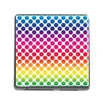 Polka Dots Spectrum Colours Dots Memory Card Reader (Square 5 Slot) Front