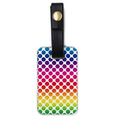 Polka Dots Spectrum Colours Dots Luggage Tags (one Side)  by Pakrebo