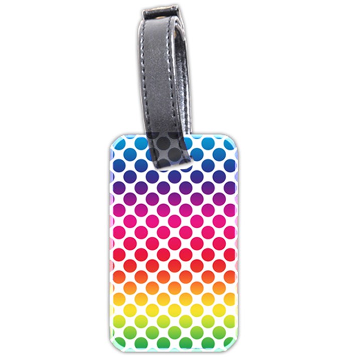 Polka Dots Spectrum Colours Dots Luggage Tags (Two Sides)