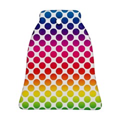 Polka Dots Spectrum Colours Dots Ornament (bell) by Pakrebo