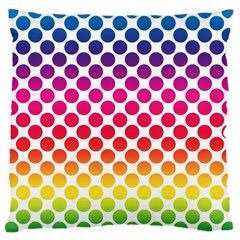 Polka Dots Spectrum Colours Dots Large Cushion Case (one Side) by Pakrebo