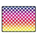 Polka Dots Spectrum Colours Dots Double Sided Fleece Blanket (Small)  45 x34  Blanket Front