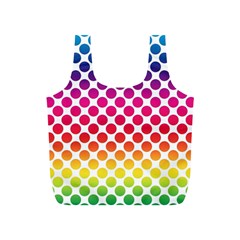 Polka Dots Spectrum Colours Dots Full Print Recycle Bag (s) by Pakrebo