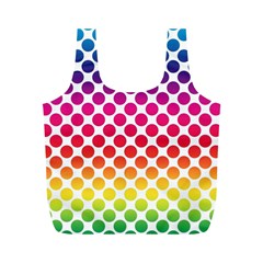 Polka Dots Spectrum Colours Dots Full Print Recycle Bag (m) by Pakrebo