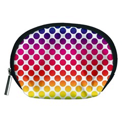 Polka Dots Spectrum Colours Dots Accessory Pouch (medium) by Pakrebo