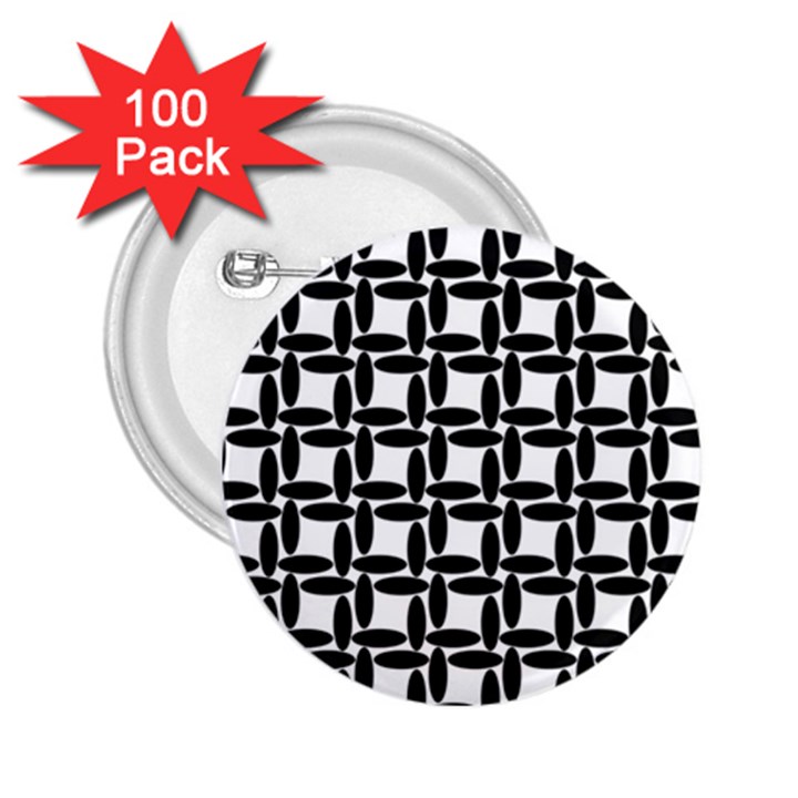 Ellipse Pattern Background 2.25  Buttons (100 pack) 