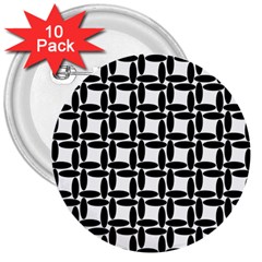 Ellipse Pattern Background 3  Buttons (10 Pack)  by Pakrebo