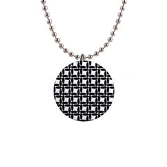 Ellipse Pattern Background 1  Button Necklace by Pakrebo