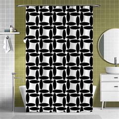 Ellipse Pattern Background Shower Curtain 48  X 72  (small)  by Pakrebo