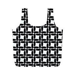 Ellipse Pattern Background Full Print Recycle Bag (m) by Pakrebo