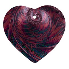 Fractal Artwork Digital Pattern Ornament (heart) by Pakrebo