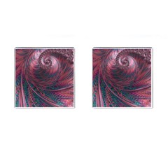 Fractal Artwork Digital Pattern Cufflinks (square) by Pakrebo