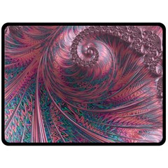 Fractal Artwork Digital Pattern Double Sided Fleece Blanket (large)  by Pakrebo