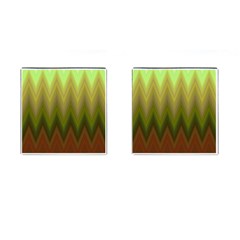 Zig Zag Chevron Classic Pattern Cufflinks (square) by Pakrebo