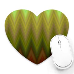 Zig Zag Chevron Classic Pattern Heart Mousepads by Pakrebo