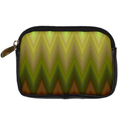 Zig Zag Chevron Classic Pattern Digital Camera Leather Case by Pakrebo