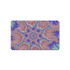 Purple Splat Fractal Art Magnet (name Card) by Pakrebo