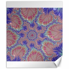 Purple Splat Fractal Art Canvas 8  X 10  by Pakrebo