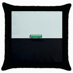 Bus Throw Pillow Case (Black)