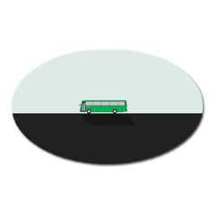 Bus Oval Magnet by Valentinaart