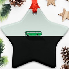 Bus Star Ornament (two Sides) by Valentinaart