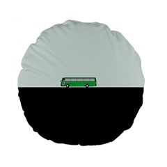 Bus Standard 15  Premium Round Cushions by Valentinaart