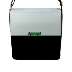 Bus Flap Closure Messenger Bag (L)