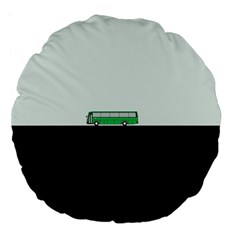 Bus Large 18  Premium Flano Round Cushions by Valentinaart