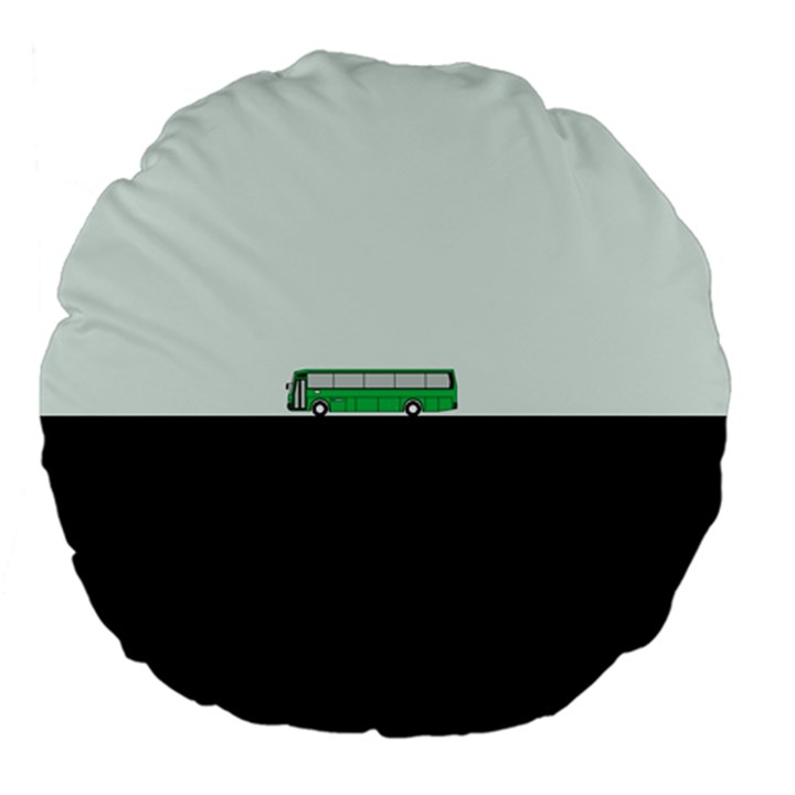 Bus Large 18  Premium Flano Round Cushions