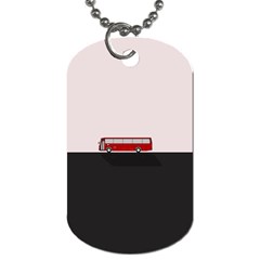 Bus Dog Tag (one Side) by Valentinaart