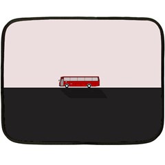 Bus Double Sided Fleece Blanket (mini)  by Valentinaart