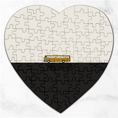 Bus Jigsaw Puzzle (heart) by Valentinaart