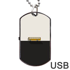 Bus Dog Tag Usb Flash (two Sides) by Valentinaart