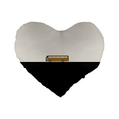 Bus Standard 16  Premium Heart Shape Cushions by Valentinaart